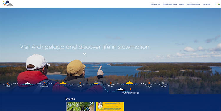 Screenshot of Visit Pargas website