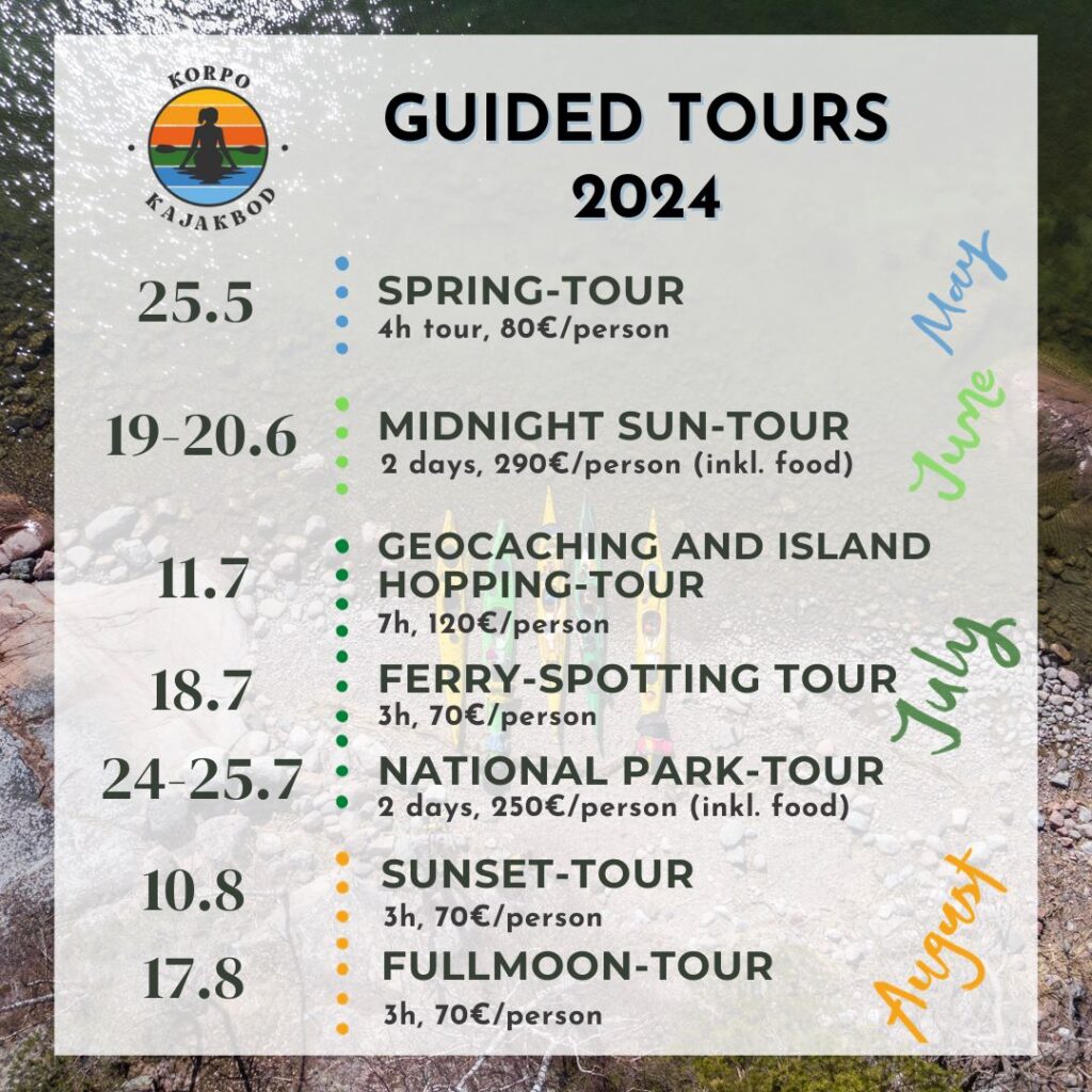 Themed guided tours calendar • Naawa Nature